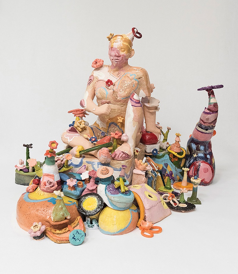 Lisa Marie Barber, Alegrías, 2021. Ceramic, 47 x 54 x 69 in.