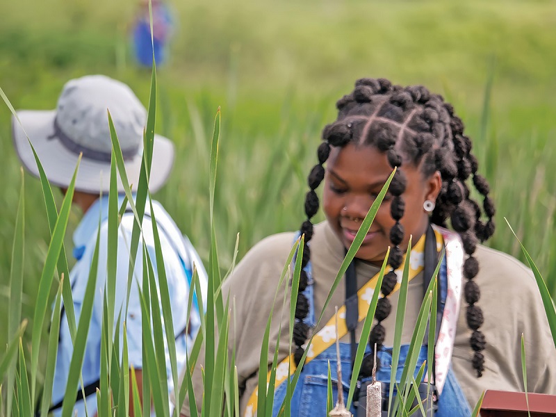 Members of the BIPOC Birding Club of Wisconsin exploring Horicon Marsh. Photo by Dexter Patterson