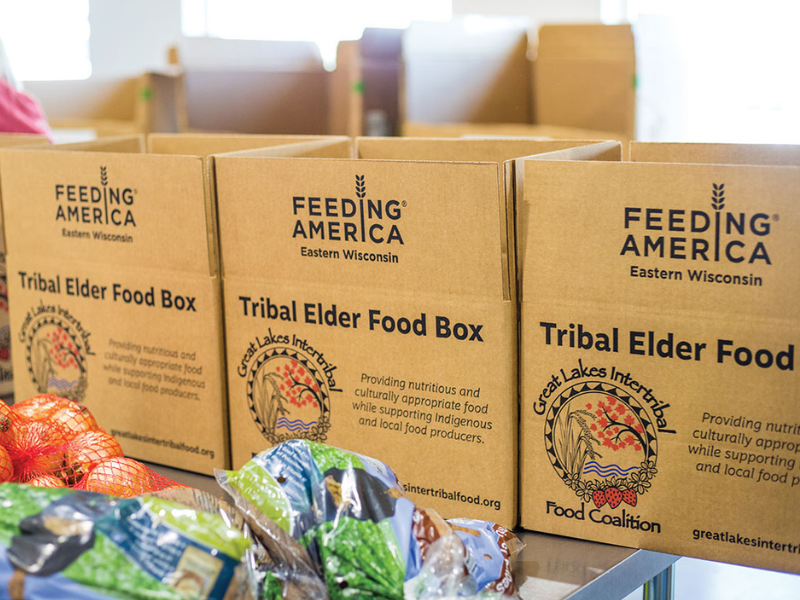 Tribal Elder Food Box. Photo courtesy of Feeding America Eastern Wisconsin