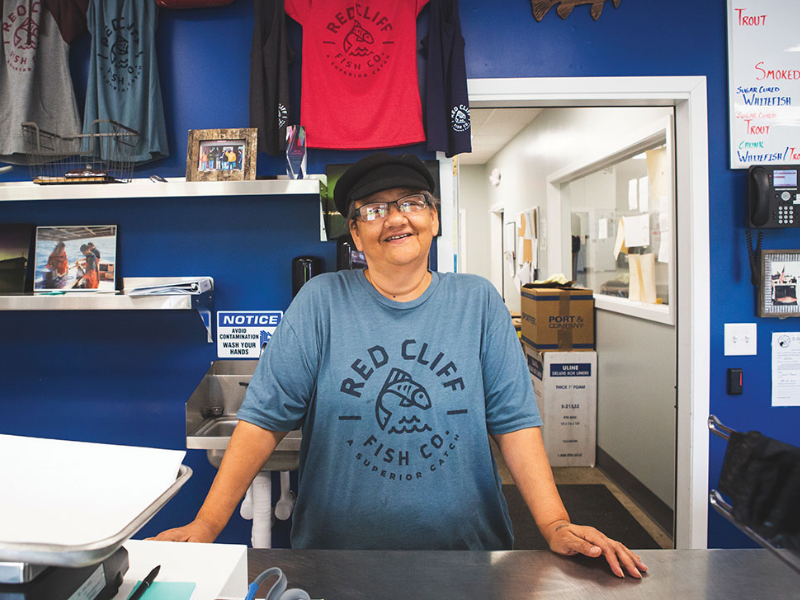 The Red Cliff Fish Company is entirely owned and operated by the tribe. As their website explains, "fishing is more than what we do - it's at the center of who we are." Credit: Amie Heeter.