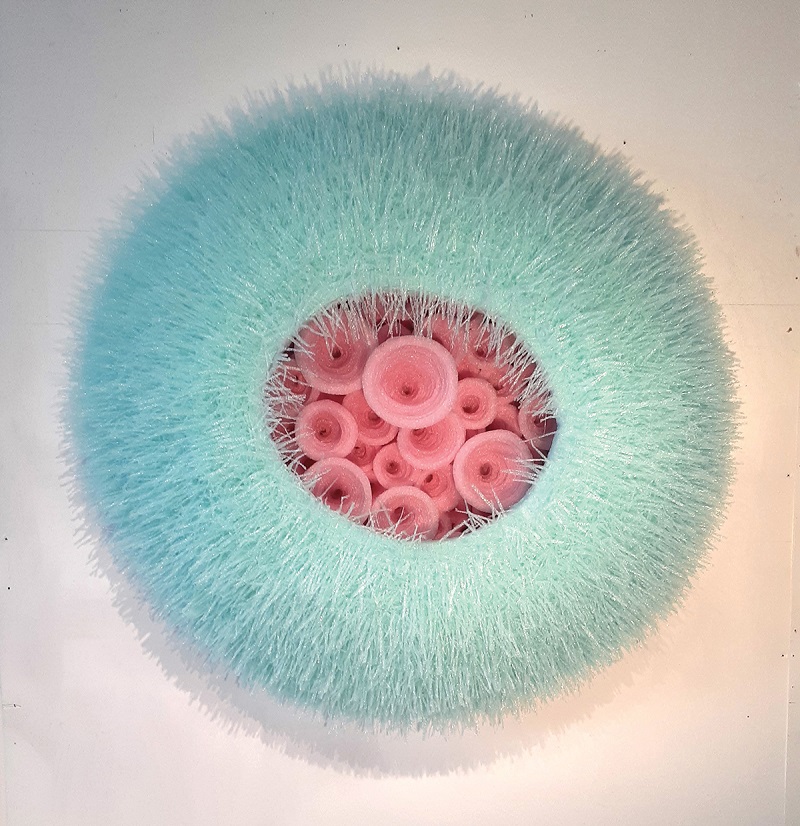 Maureen Fritchen, Obsession, 2023, polyethylene foam, hot glue.
