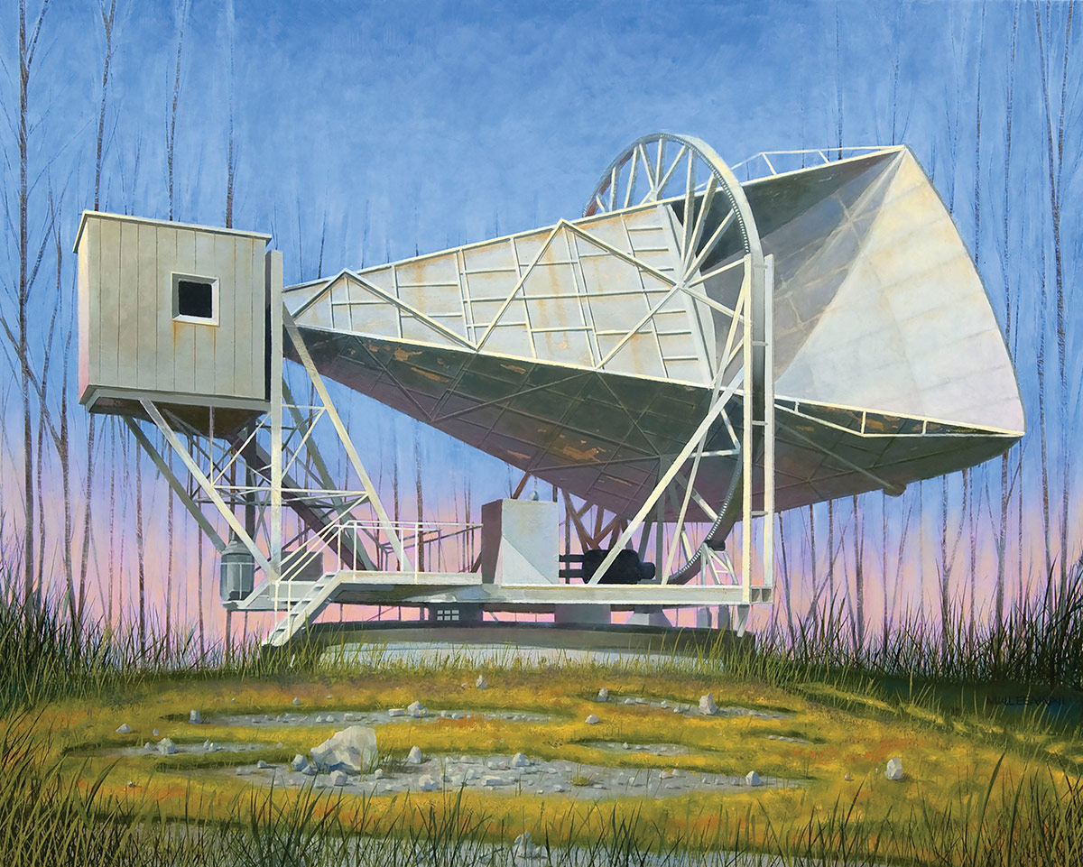 Matthew Warren Lee, Great Horn Antenna, 2012. Oil on panel, 16 x 20 inches.