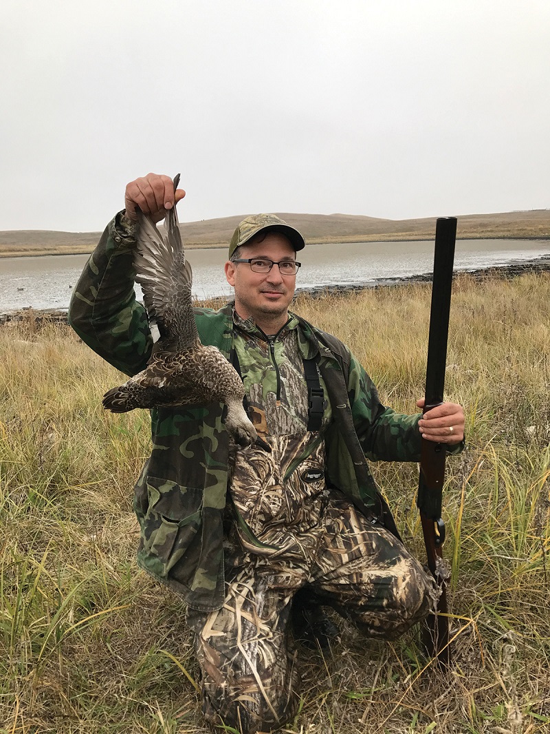 The author on a recent duck hunt to the Prairie Pothole region of North Dakota.