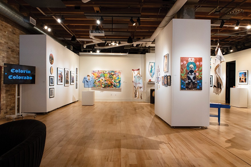 The Chicano Power exhibit at the MARN ART + CULTURE HUB in Milwaukee last year. Pictured works by: Paula Lovo , Mi Salgado, Jovanny Hernandez Caballero, Nati Rodriguez, Alondra Arteaga, Thomas Romero, Sabrina Lombardo, David Emmanuelle Castillo, Jonathan Vega, Rodrigo Santamaría, Angela Kingsawan, Dulce Rosas Bucio, Melissa Lombardo. Media courtesy of the Milwaukee Artist Resource Network