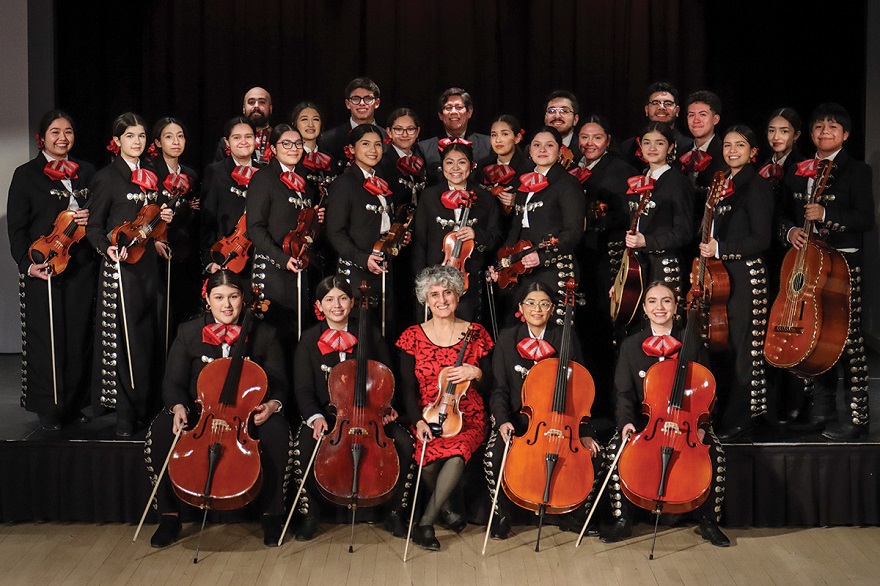 Members of the Latino Arts Strings Program Mariachi Juvenil. Photo by Latino Arts, Inc.