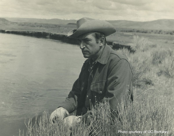 Luna Leopold in the mid-1970s along the East Fork River in Wyoming. 