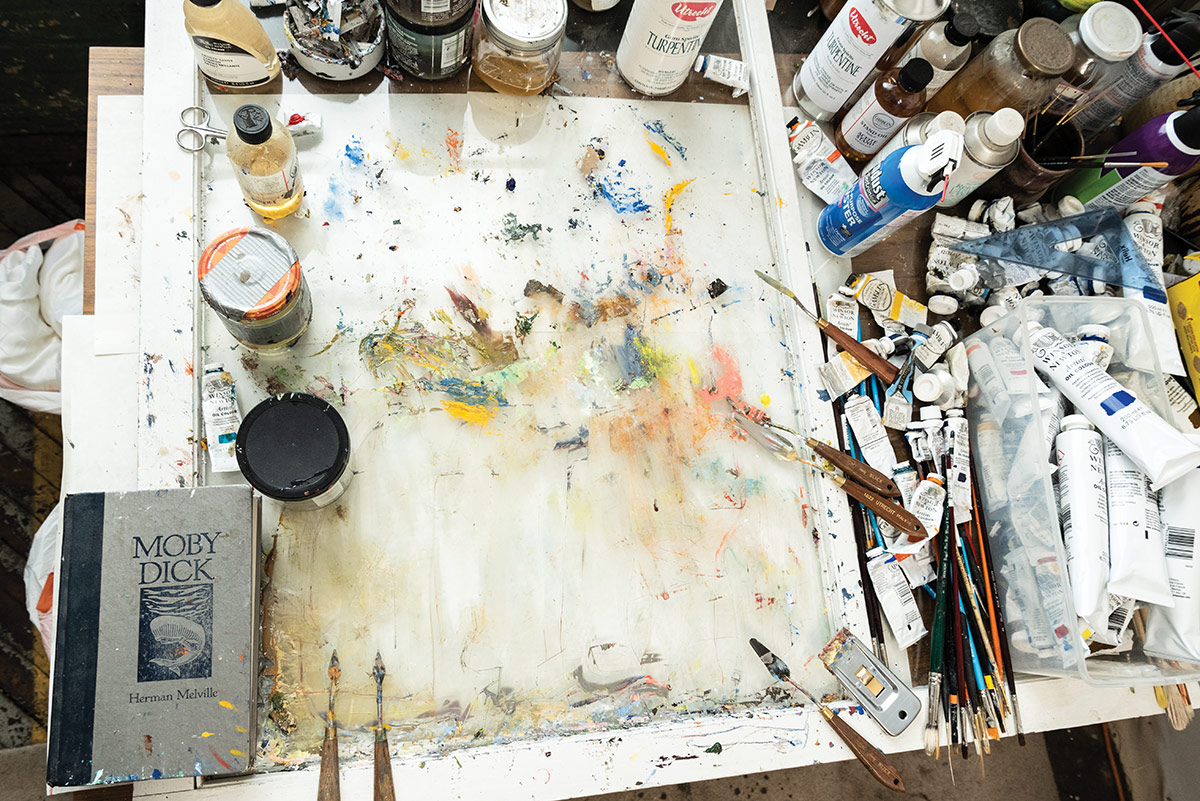 Matthew Warren Lee's studio. Photo by Howard Leu