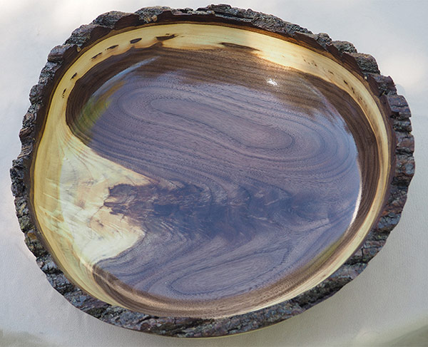 Raw edge eagle bowl by Dale Paulson.