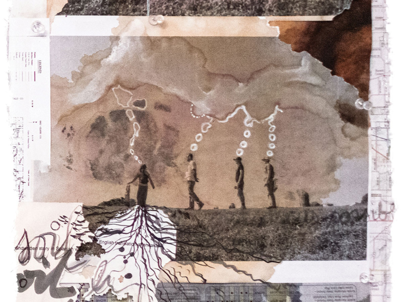 Walking + Talking: Stories in Motion. Collage Strip. Walking + Talking: Stories in Motion. Collage Strip.