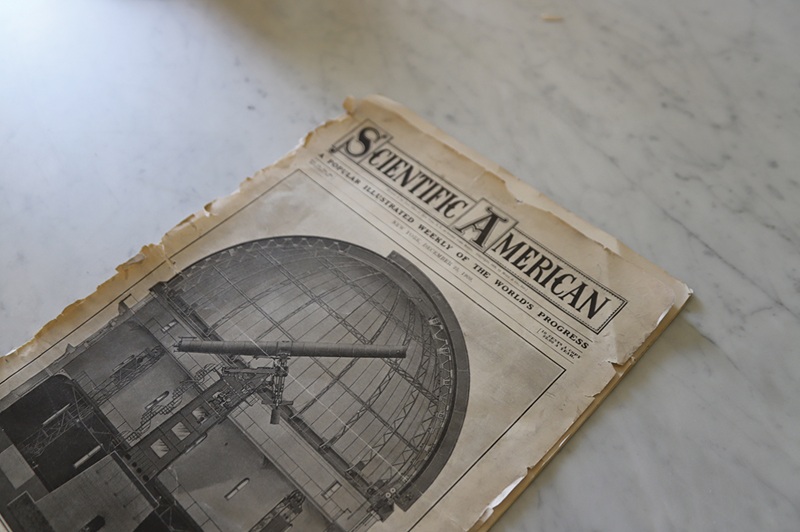 An issue of Scientific American magazine from Christmas Day in 1909 shows that Yerkes Observatory on the cover An issue of Scientific American magazine from Christmas Day in 1909 shows that Yerkes Observatory on the cover