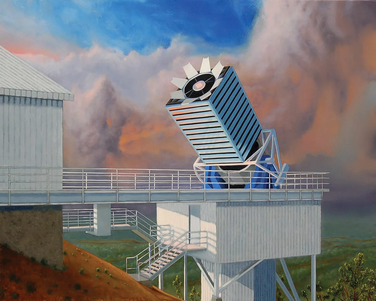 Matthew Warren Lee, The Tainted Sample, 2013. Oil on panel, 16 x 20 inches.