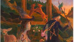 Randall Berndt, The Taming of Nature, 2014. Acrylic on board, 18 x 19 in.
