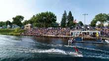 A water ski performance entertains visitors and locals in Minocqua, Wisconsin. Credit: Minocqua Area Visitors Bureau.