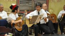 Margarita Sandoval Skare and Alberto Cardenas perform with Grupo Renacer