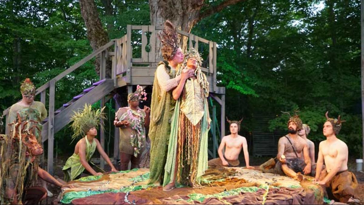 John Taylor Phillips and Marti Gobel in A Midsummers Night Dream, produced by Door Shakespeare