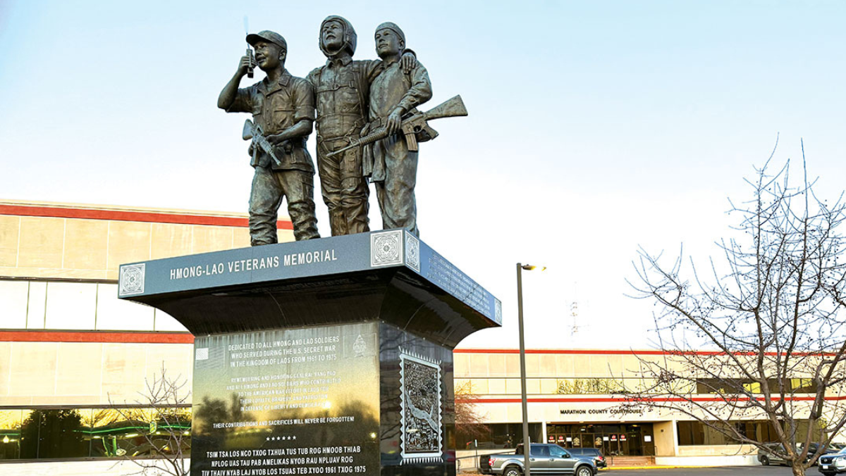 Hmong-Lao Veterans Memorial in Wausau. Credit: Chia Youyee Vang.