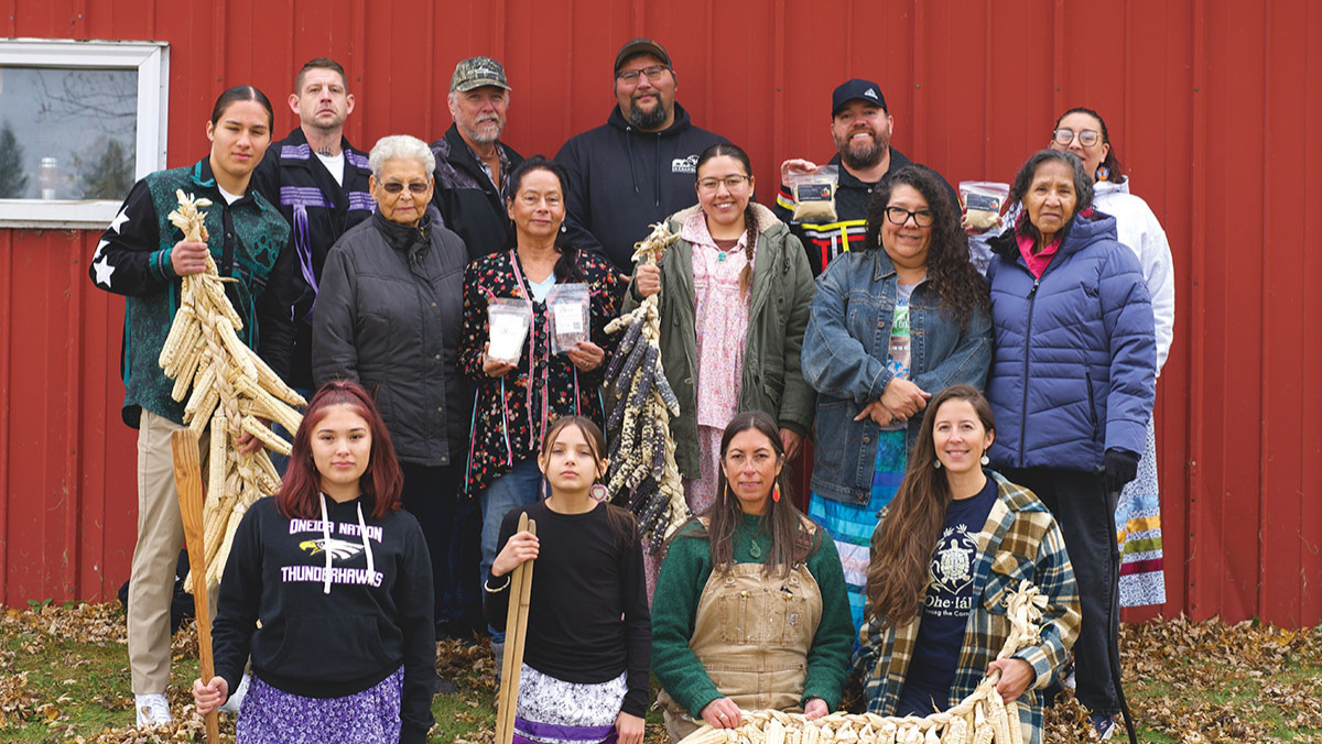 Tribal farmers and producers who are involved with the Tribal Elder Food Box Program.