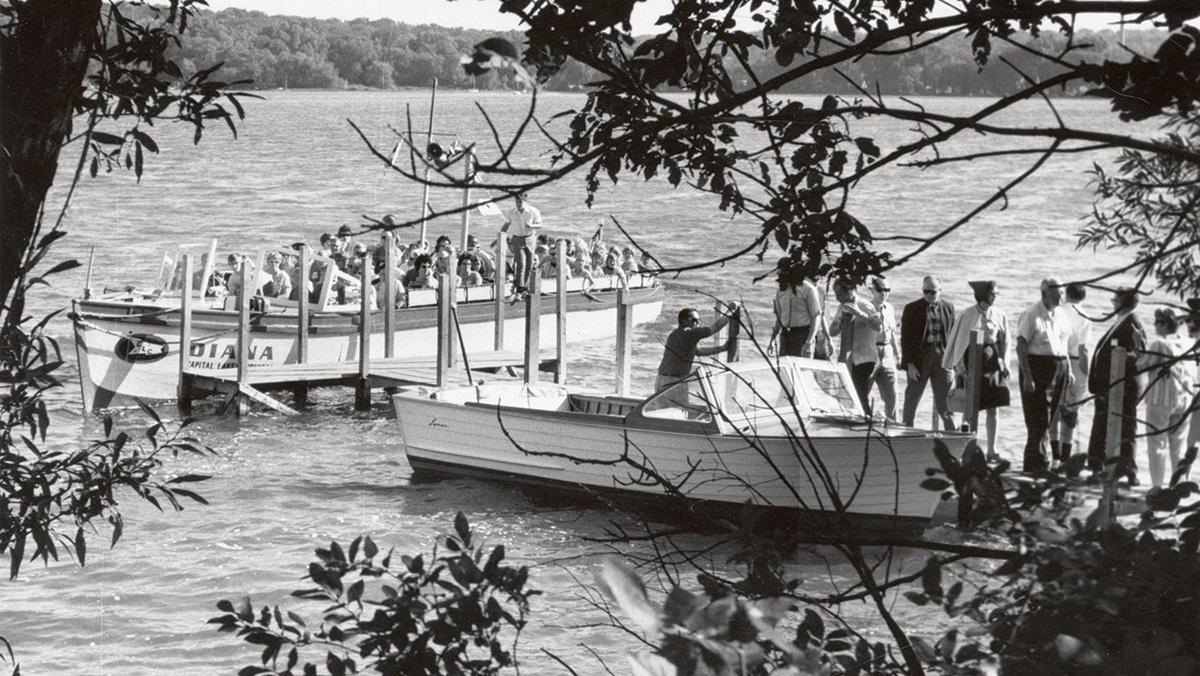 Lake Mendota’s Picnic Point in 1960. George Gurda, via UW Digital Collections