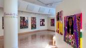 Image of Romano Johnson's art in Gospel Love Heart at Watrous Gallery