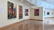 Image of Romano Johnson's art in Gospel Love Heart at Watrous Gallery