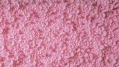 Maureen Fritchen, Untitled [Pink Sheet #3], 2022-2023, polyethylene foam, diabetic needles. Wall mounted.