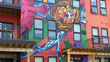 Hope Finds a Home mural. October, 2023. Credit: Bayview Foundation.