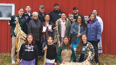 Tribal farmers and producers who are involved with the Tribal Elder Food Box Program.
